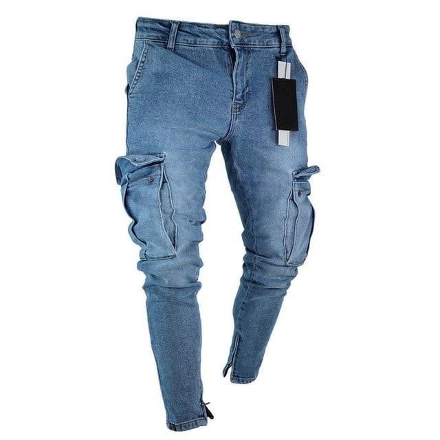 Thin Slim Mens Jeans Denim Pocket