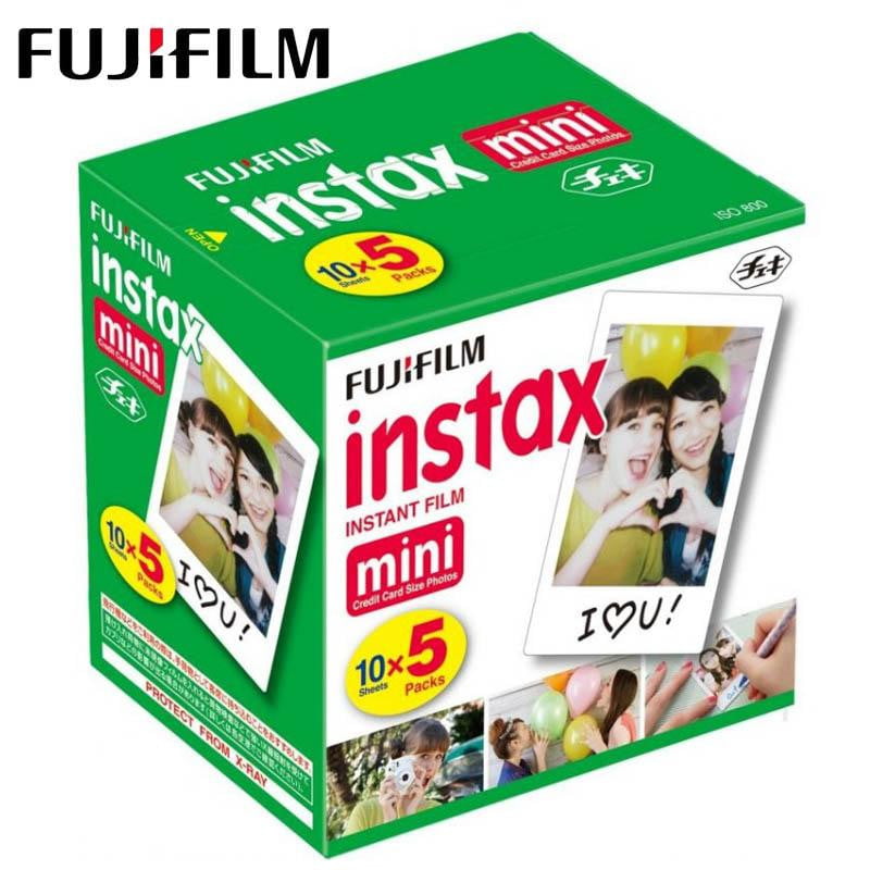 Fujifilm Instax Photo Papers Mini Polaroid Cameras (50Sheets)